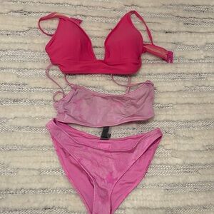 Triangl Swimwear Vibrant Pink Bikini Set